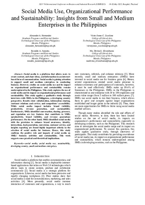 Social Media Use, Organizational Performance and Sustainability .